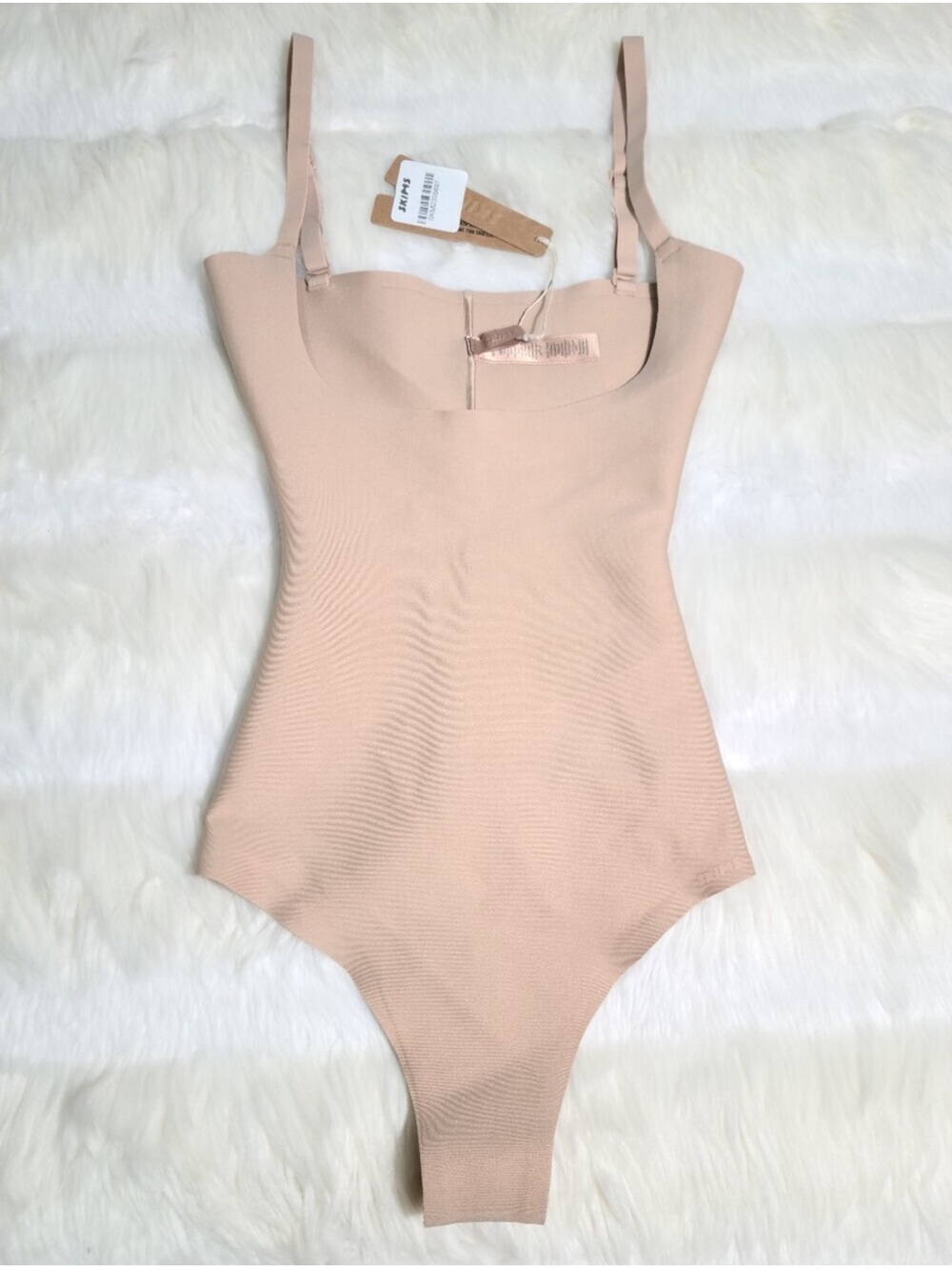 NWT Skims Body Zoned Open Bust Brief Bodysuit CLAY Size M  (G14)